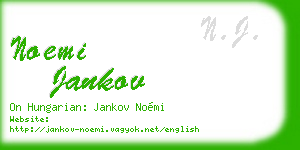 noemi jankov business card